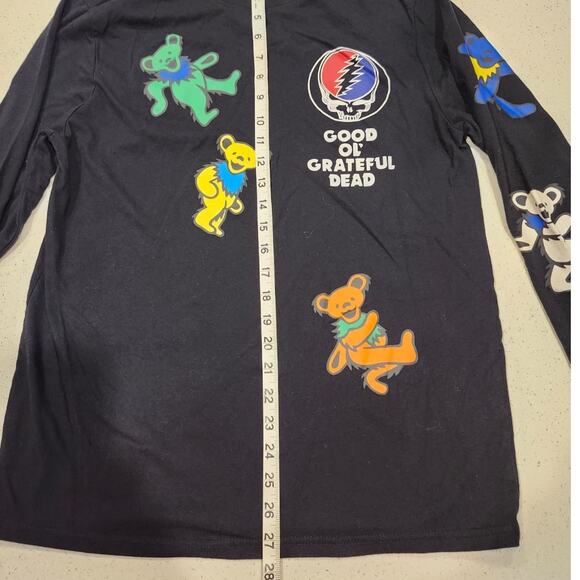 Grateful Dead Band Dancing Bears & Skull Logo Long Sleeve Graphic T Shirt Sz M - Picture 5 of 5